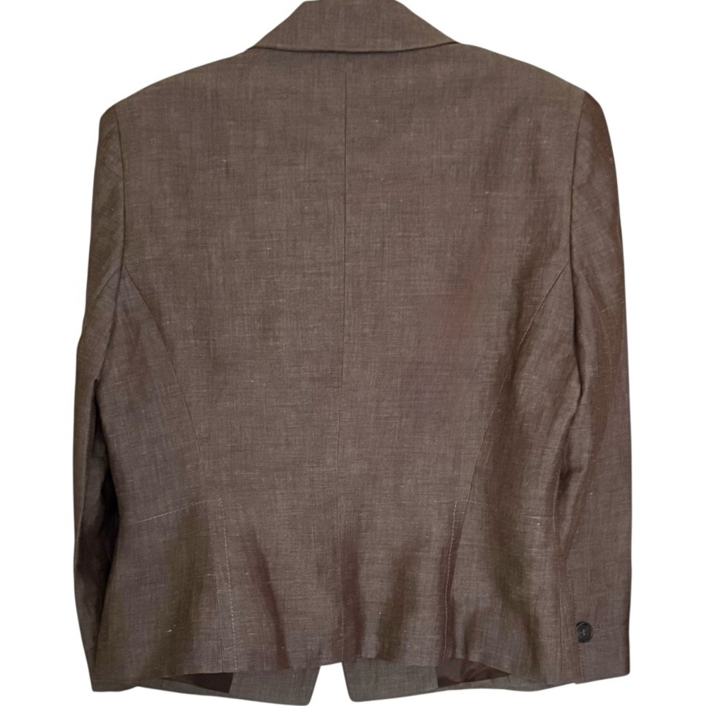 Loft Single-Button Blazer in Classic Chic Neutral Warm Brown Size 10 - Picture 5 of 15